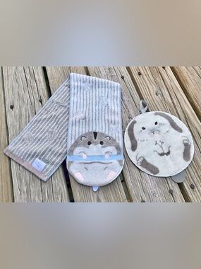 Lot Japan Brand Hand Towels Kawaii Hamster Bunny Rabbit Terry Hanging Towel